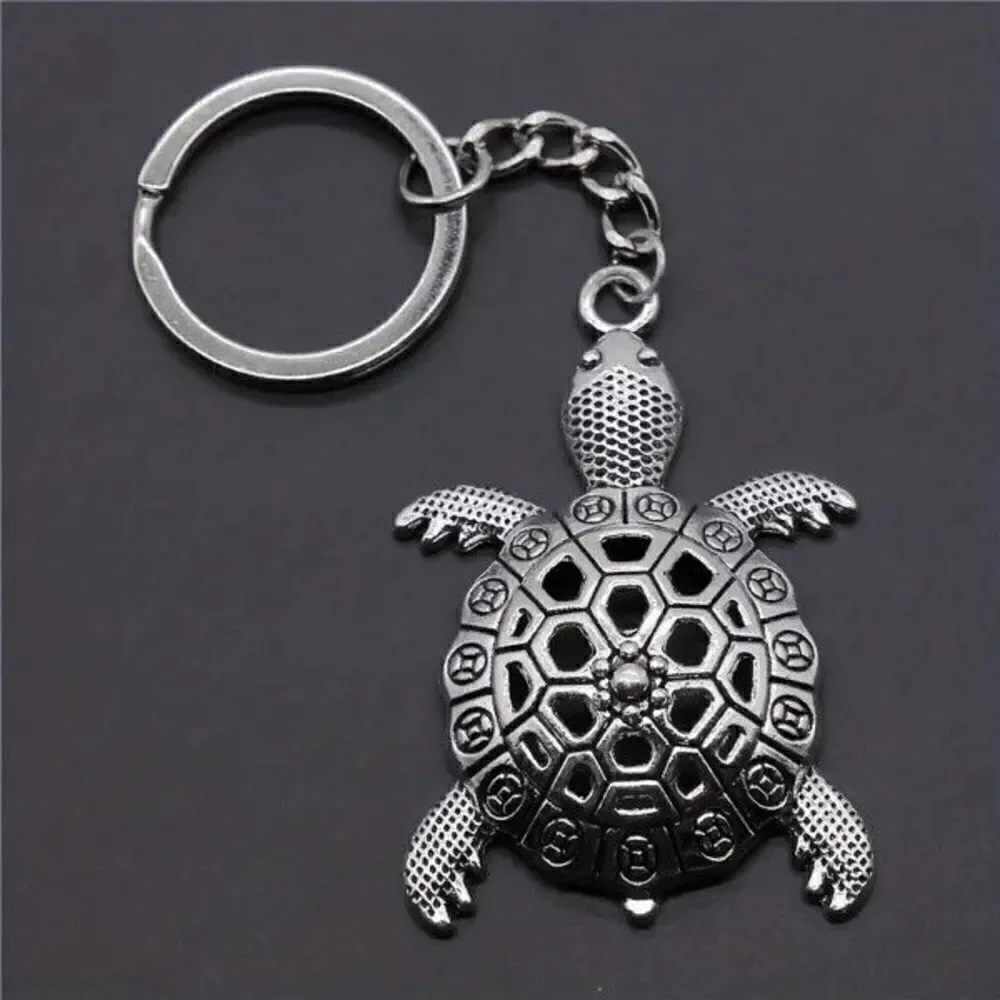 Turtle Stainless Steel Keychain